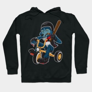 Big Bad Wolf Riding Tricycle Hoodie